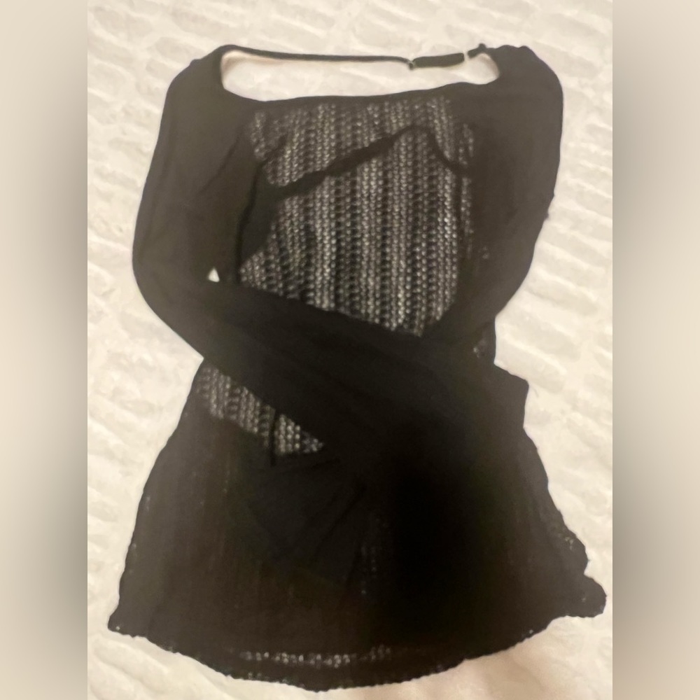 Open back knit top